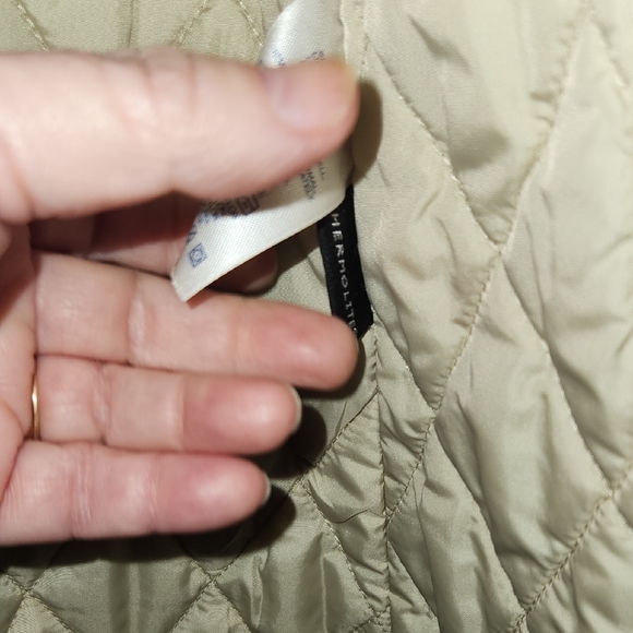 Lands End Tan Trench Coat Lightweight Classic Style - Picture 7 of 12